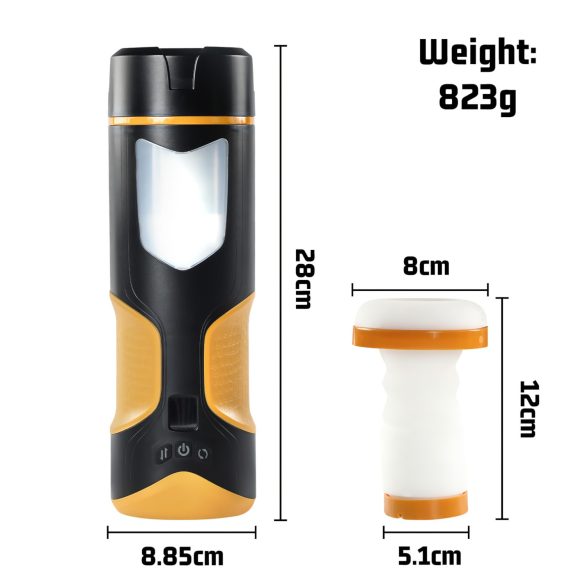 Lonely - automatisoitu masturbaattori - työntyvä, pyörivä - musta