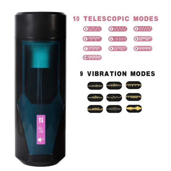 Lonely - masturbaattori työntötoiminto äänellä - musta