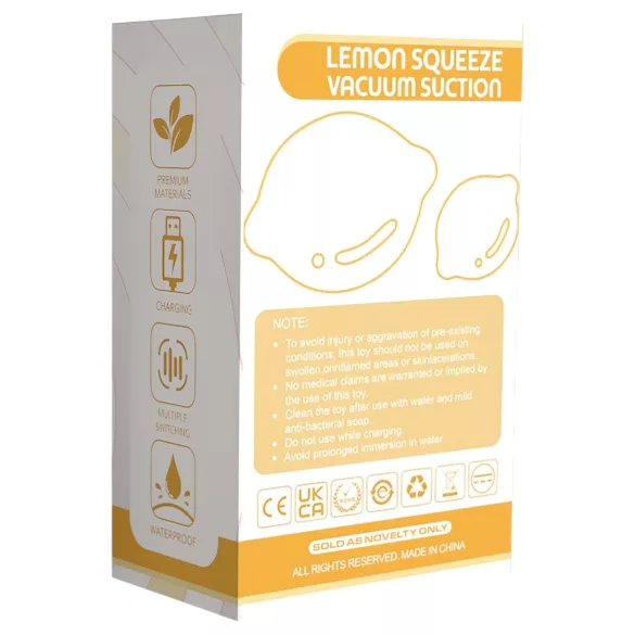 Lemon Squeeze - sitruunan muotoinen klitoriskiihotin (keltainen)