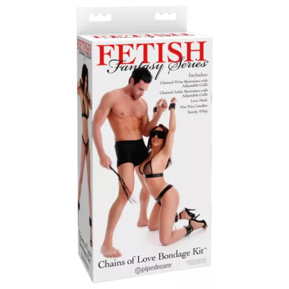 Fetish Fantasy - bondage-setti - musta