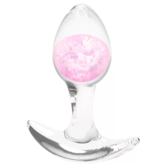 NS Novelties - anustappi - läpinäkyvä - pieni - pinkki