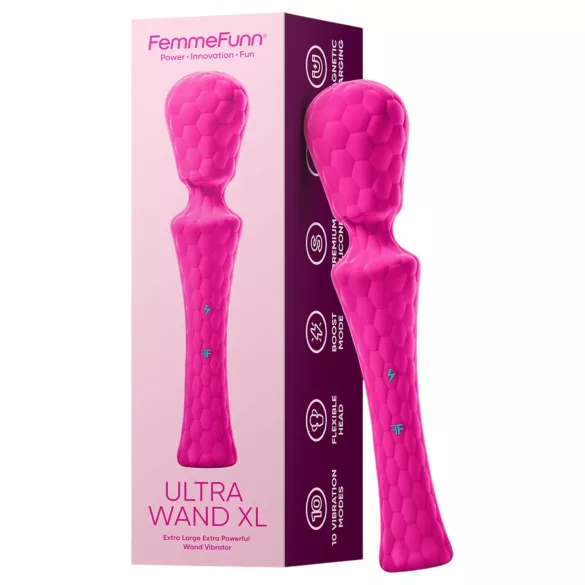 FemmeFunn Ultra Wand XL - hierova vibraattori - pinkki - premium