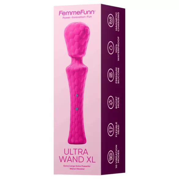 FemmeFunn Ultra Wand XL - hierova vibraattori - pinkki - premium
