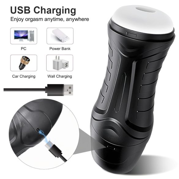 AlvUp - imukuppi vibraattori - musta