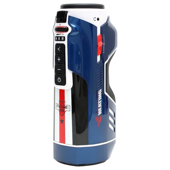 Leten SM Future Pro - verkko-ohjattu työntävä, ääntävä, puristava, lämmittävä masturbaattori (sininen)