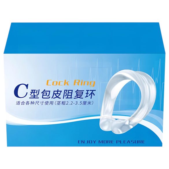 Szilikon peniksen rengas - siemensäätö - läpinäkyvä