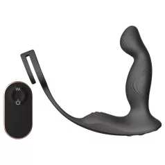   Sex HD Virgil - prostata-vibraattori penis- ja kivesterenkaalla - musta