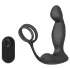 Sex HD Virgil - prostata-vibraattori penis- ja kivesterenkaalla - musta