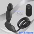 Sex HD Virgil - prostata-vibraattori penis- ja kivesterenkaalla - musta