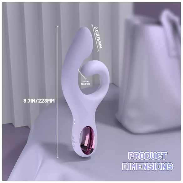 Sex HD - klitoristimulaattorilla varustettu G-pistevibraattori (violetti)
