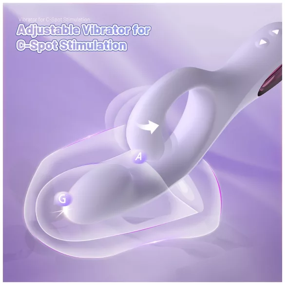 Sex HD - klitoristimulaattorilla varustettu G-pistevibraattori (violetti)