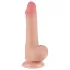 Sliding-Skin - imukupillinen kaksikerroksinen dildo - 19,5 cm (luonnonvärinen)