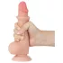 Sliding-Skin - imukupillinen kaksikerroksinen dildo - 19,5 cm (luonnonvärinen)
