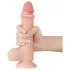 Lovetoy Sliding-Skin - realistinen tekopenis kiveksillä - 20 cm - nude