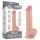 Lovetoy Sliding-Skin - realistinen kaksikerros dildo kiveksillä - 20,8 cm