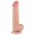 Lovetoy Sliding-Skin - realistinen kaksikerros dildo kiveksillä - 20,8 cm