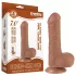 Lovetoy Sliding-Skin - realistinen pallillinen dildo - 18,3 cm - iho