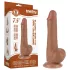 Lovetoy Sliding-Skin - kaksikerroksinen kivellinen dildo - 19,5 cm