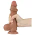 Lovetoy Sliding-Skin - realistinen kiveksellinen kaksikerrosdildo - 20,8cm