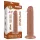 Lovetoy Sliding-Skin - realistinen tapcup dildo - kaksikerroksinen 20 cm - nude