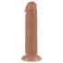 Lovetoy Sliding-Skin - realistinen tapcup dildo - kaksikerroksinen 20 cm - nude