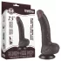 Lovetoy Sliding-Skin - kiinnittyvä kaksikerroksinen dildo - 19,5 cm - ruskea