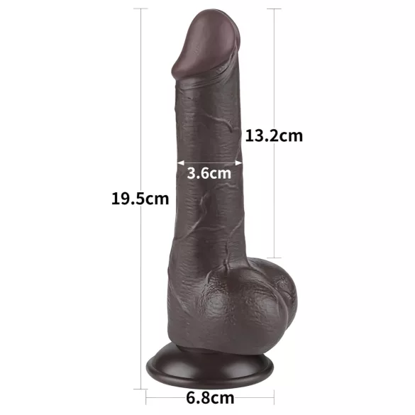 Lovetoy Sliding-Skin - realistinen kiveksellinen kaksikerrosdildo