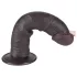 Lovetoy Sliding-Skin - kaksikerroksinen dildo imukupilla - 20 cm - ruskea