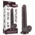 Lovetoy - realistinen kaksikerrosdildo imukupilla - 20,8 cm - ruskea