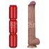 Lovetoy - realistinen XXL dildo - kaksikerroksinen - 36,5 cm - luonnollinen