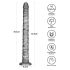 Lovetoy King Size - extra suuri vibraattori - 40,5 cm (harmaa)