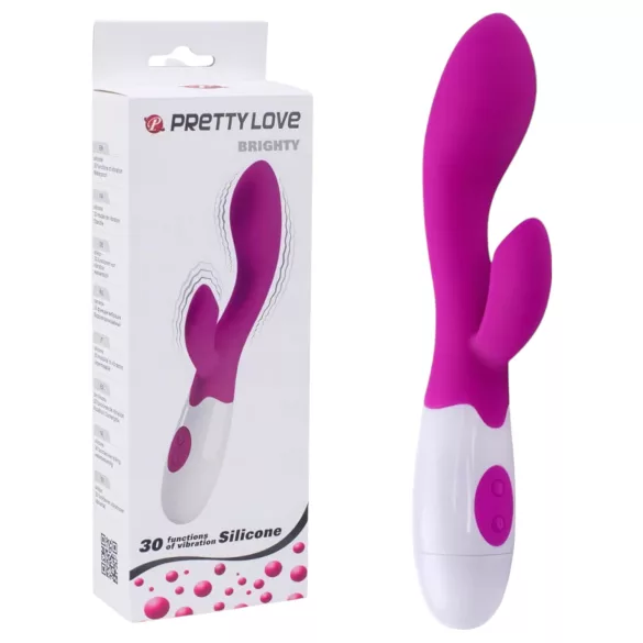 Pretty Love Brighty - klitoriskiihotin G-pistevibraattori - violetti