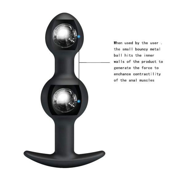 Pretty Love - anustikku sisällä kuulalla - musta