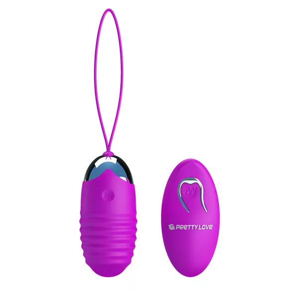 Pretty Love - Vibraatiomuna - kaukosäädin - silikoninen, violetti