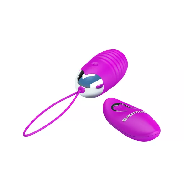 Pretty Love - Vibraatiomuna - kaukosäädin - silikoninen, violetti
