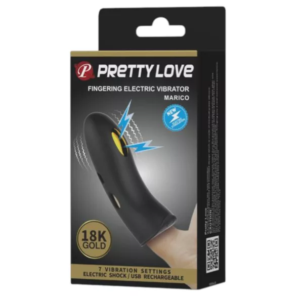 Pretty Love Marico - sähköinen sormivibraattori - musta