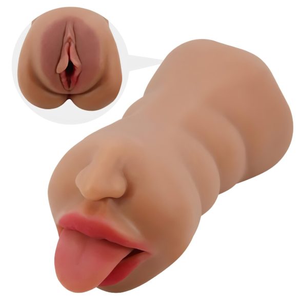 Crazy Bull - suu- ja vagina mastubaattori - luonnollinen