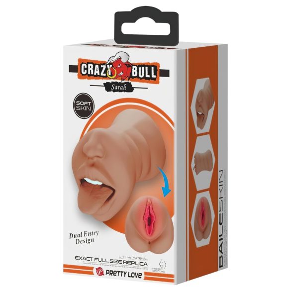 Crazy Bull - suu- ja vagina mastubaattori - luonnollinen