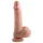 Dual Density - realistinen dildo imukupilla kivellä - 18cm nude