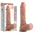 Dual Density - imukupilla varustettu, kiveksellinen realistinen dildo - 20 cm (nude)