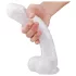 Sex HD Martin - realistinen dildo imukupilla ja kiveksillä - valkoinen