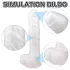Sex HD Martin - realistinen dildo imukupilla ja kiveksillä - valkoinen