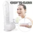 Sex HD Martin - realistinen dildo imukupilla ja kiveksillä - valkoinen