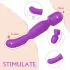 Sex HD Iris - hierova vibraattori kaksimoottorinen lämmittävä - violetti
