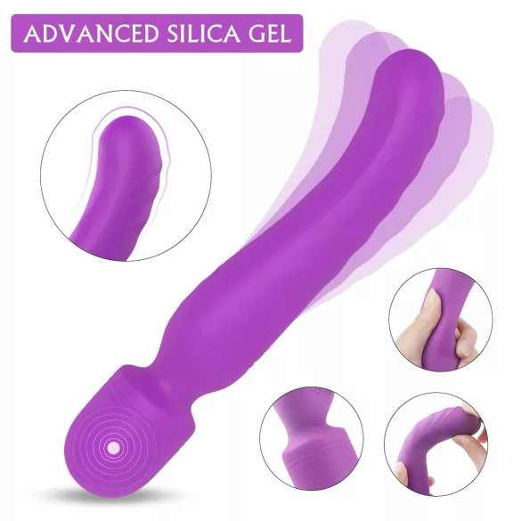 Sex HD Iris - hierova vibraattori kaksimoottorinen lämmittävä - violetti