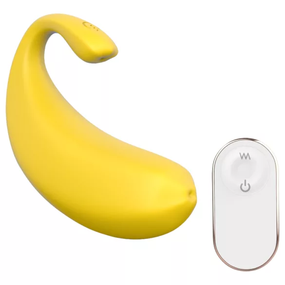 Sex HD - kannettava sovelluksella ohjattava värisevä muna (keltainen)