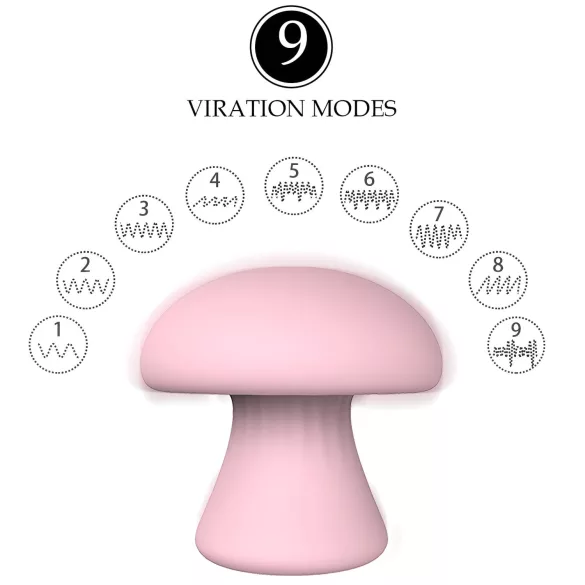 Magic Mushroom - ladattava kasvohierontalaite (pinkki)
