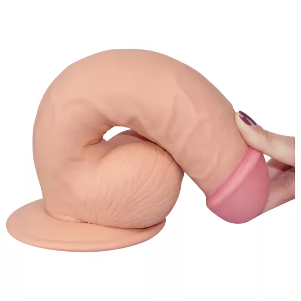 Lovetoy Ultra Soft - realistinen dildo - taipuisa - 21,5 cm - nude