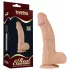 Lovetoy Real Extreme - dildo imukupilla - 23 cm (naturaali)