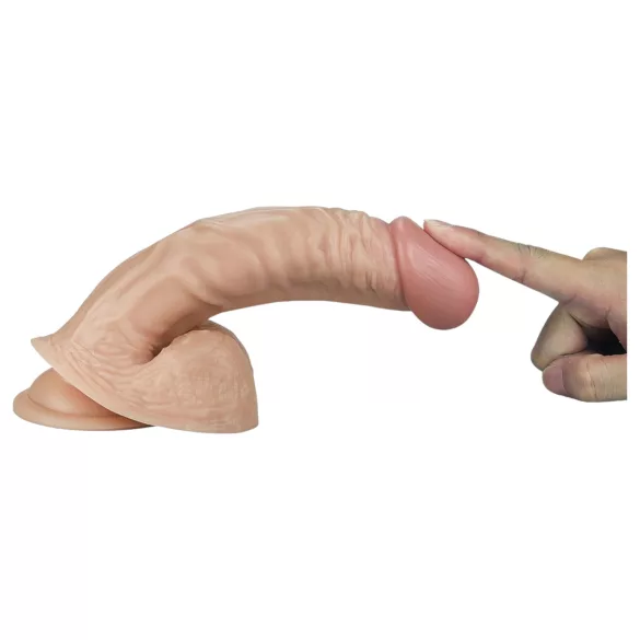Lovetoy Real Extreme - G-piste dildo - 21 cm - luonnollinen